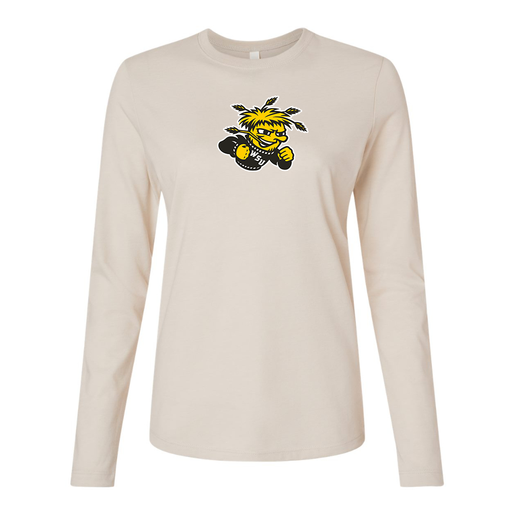 BELLA CANVAS Women’s Wichita State Shockers Jersey Long Sleeve Tee